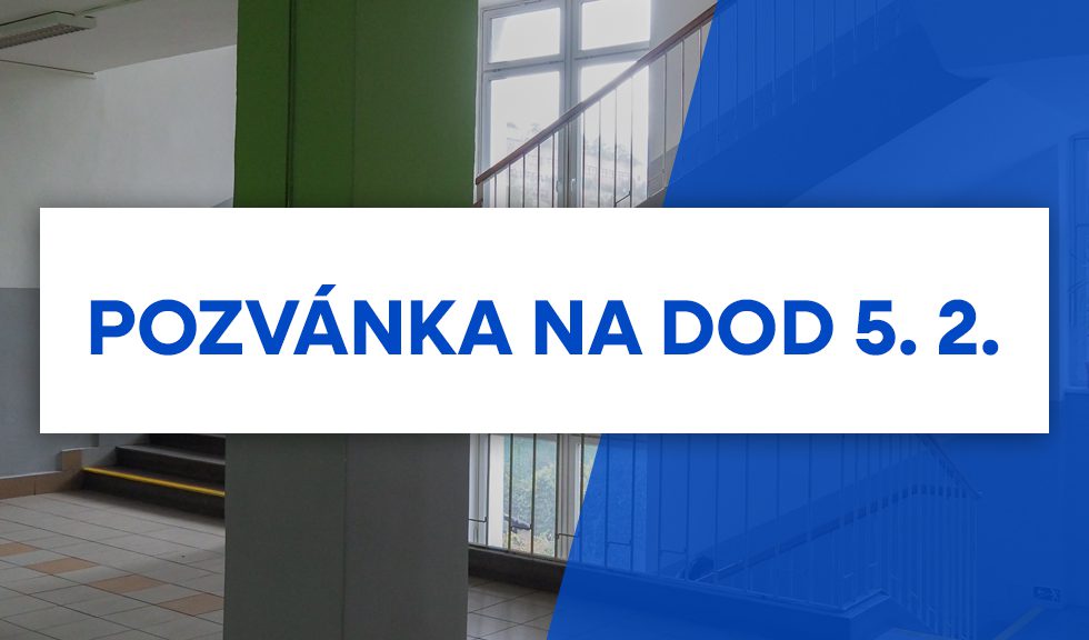 Pozvánka na DOD 5. 2.